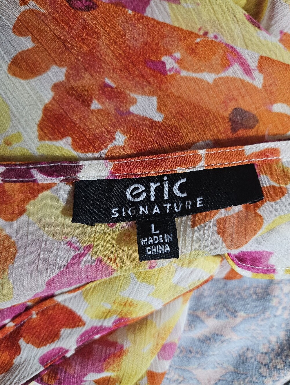 Eric Colorful Ruffle Top Large - Picture 4 of 4